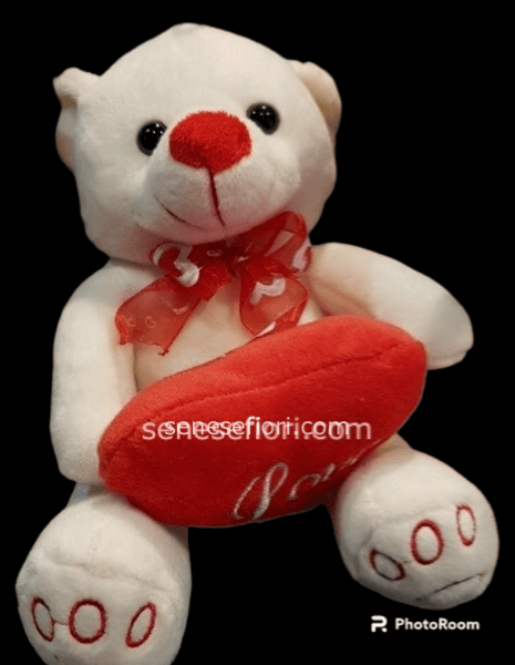 Peluche Orsetto Bianco Senese Fiori Napoli Acquisto Online Fiori A