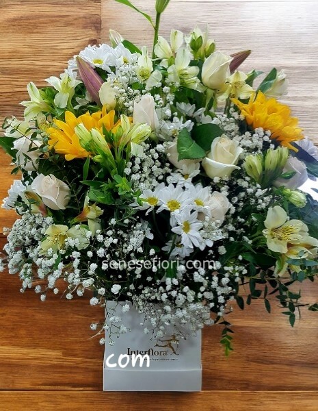 composizione fiori misti