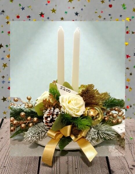 centrotavola tondo oro