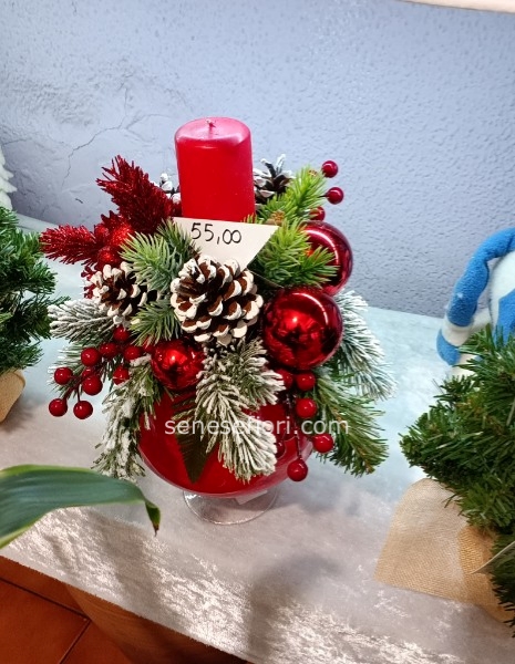 ampolla natalizia vetro oro